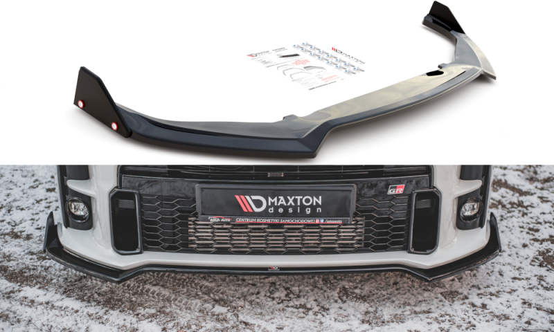 Maxton Front Ansatz +Flaps für V.3 Toyota GR Yaris Mk4 TO-YA-4-GR4-FD3G+FS