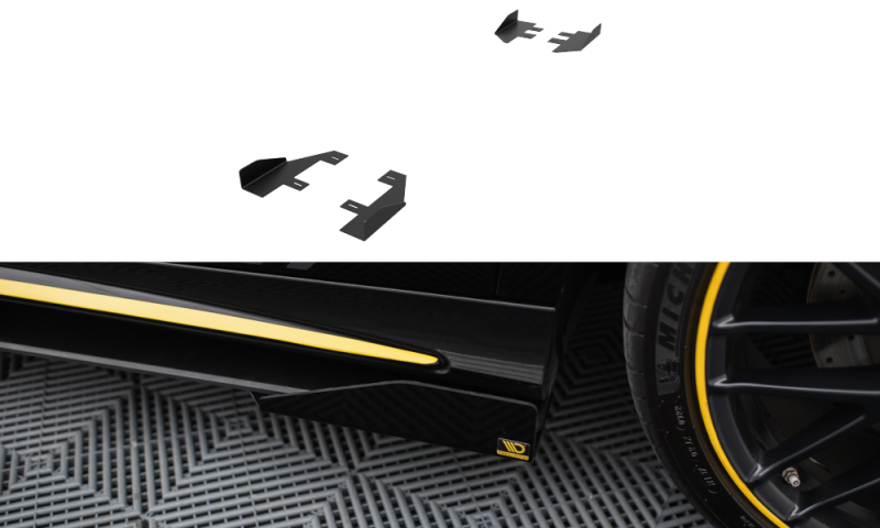 Maxton Side Flaps Mercedes-AMG CLA 45 C117 Facelift schwarz Hochglanz MECLA117AMGAEROCNC-SF1-G
