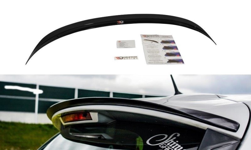 Maxton Spoiler CAP für Renault Clio Mk4 schwarz Hochglanz RE-CL-4-CAP1-G