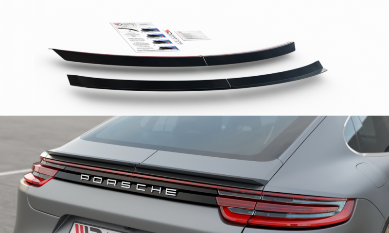 Maxton Spoiler CAP für Porsche Panamera Turbo / GTS 971 schwarz Hochglanz PO-PA-971-T-CAP1-G