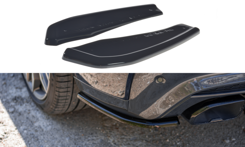 Maxton Heck Ansatz Flaps Diffusor für BMW X4 M-Paket G02 schwarz Hochglanz BM-X4-02-MPACK-RSD1-G