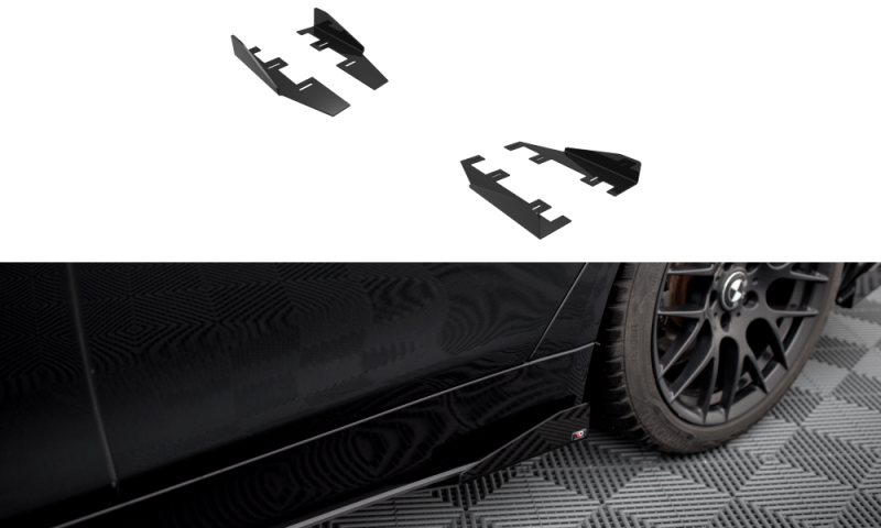 Maxton Side Flaps BMW 4er Gran Coupe F36 schwarz Hochglanz BM4F36GCCNC-SF1-G
