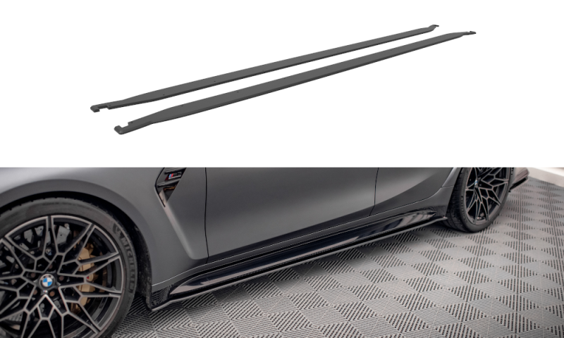 Maxton Street Pro Seitenschweller Ansatz für BMW M3 G80 BM3G80MCNC-SD1B