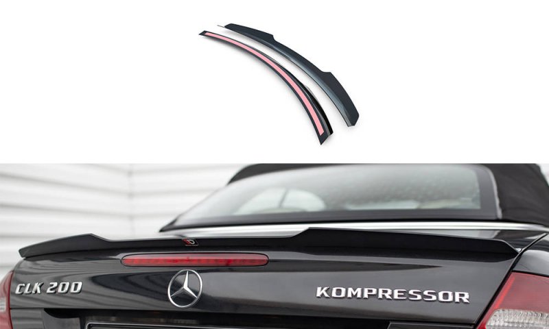 Maxton Spoiler CAP für Mercedes-Benz CLK Cabriolet A209 schwarz Hochglanz ME-CLK-209-CAP1-G