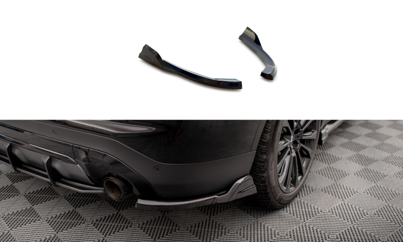 Maxton Heck Ansatz Flaps Diffusor für BMW X3 G01 schwarz Hochglanz BM-X3-01-RSD1-G