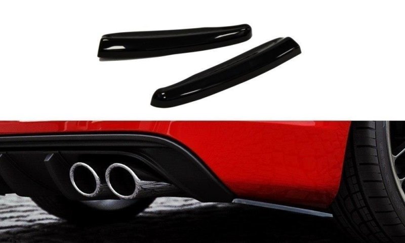 Maxton Heck Ansatz Flaps Diffusor für Audi S3 / A3 S-Line 8V Hachback / Sportback schwarz Hochglanz AU-S3-3-RSD1-G