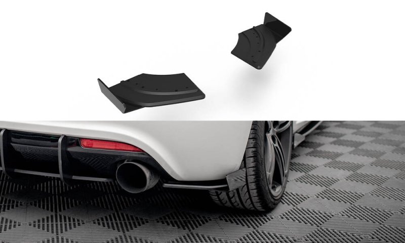 Maxton Street Pro Heck Ansatz Flaps Diffusor + Flaps VW Scirocco R Mk3 schwarz Hochglanz VWSC3RCNC-RSD1B+RSF1-G
