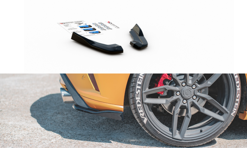 Maxton Heck Ansatz Flaps Diffusor V.2 für Ford Focus ST Mk4  schwarz Hochglanz FO-FO-4-ST-RSD2-G