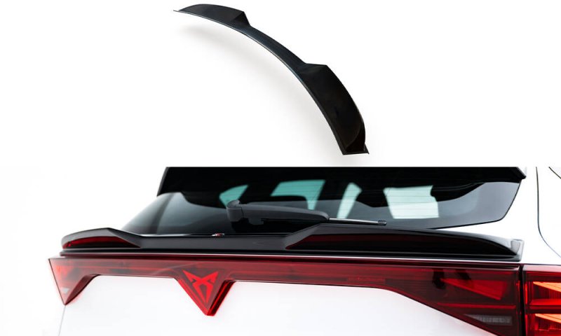 Maxton Unterer HeckSpoiler CAP Abrisskante 3D Cupra Formentor Mk1 Facelift schwarz Hochglanz CU-FO-1-CAP3-G