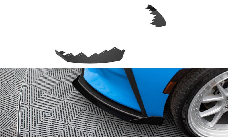 Maxton Front Flaps Toyota GR86 Mk1 schwarz Hochglanz TOGR861CNC-FSF1-G