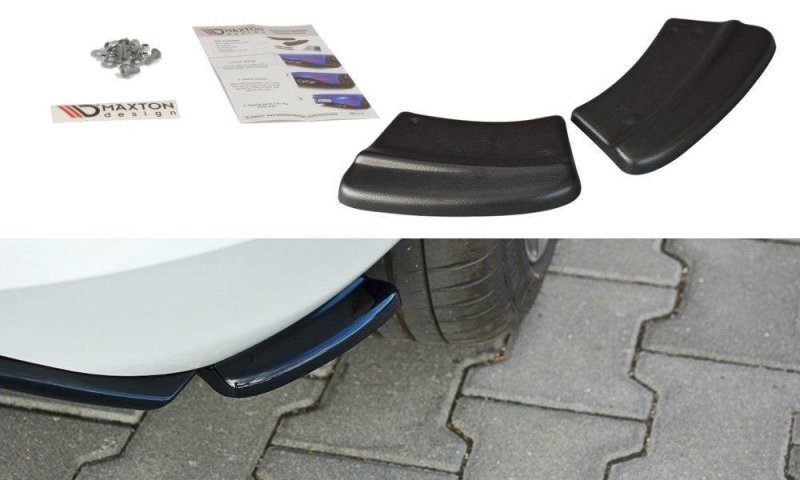 Maxton Heck Ansatz Flaps Diffusor V.1 für Ford Fiesta Mk8 ST-Line schwarz Hochglanz FO-FI-8-STLINE-RSD1-G