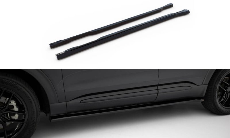 Maxton Seitenschweller Ansatz Ford Explorer XLT Mk6 schwarz Hochglanz FO-EX-6-XLT-SD1-G