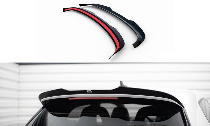 Maxton Spoiler CAP Abrisskante VW Scirocco Mk3 Facelift schwarz Hochglanz VW-SC-3F-CAP1-G
