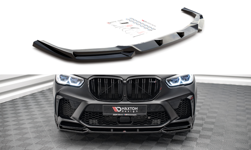 Maxton Front Ansatz V.2 für BMW  X5M F95 schwarz Hochglanz BM-X5M-05-FD2-G
