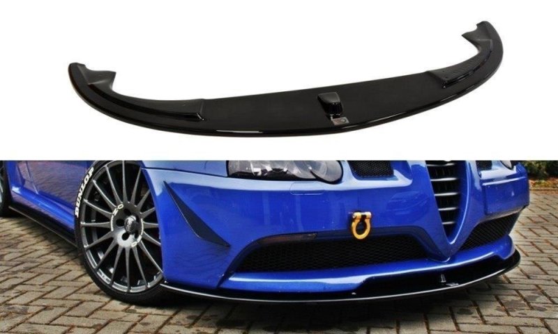 Maxton Front Ansatz für ALFA ROMEO 147 GTA schwarz Hochglanz AL-147-1-GTA-FD1-G