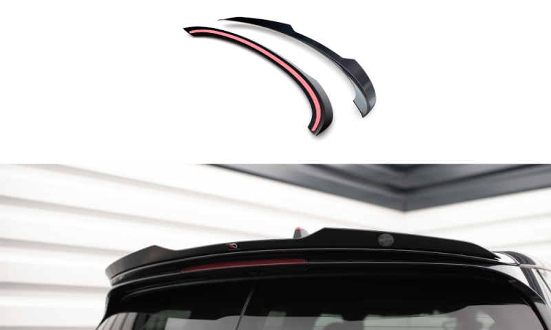 Maxton Spoiler CAP für Mini Cooper Clubman John Cooper Works F54 Facelift schwarz Hochglanz MC-CM-2F-JCW-CAP1-G