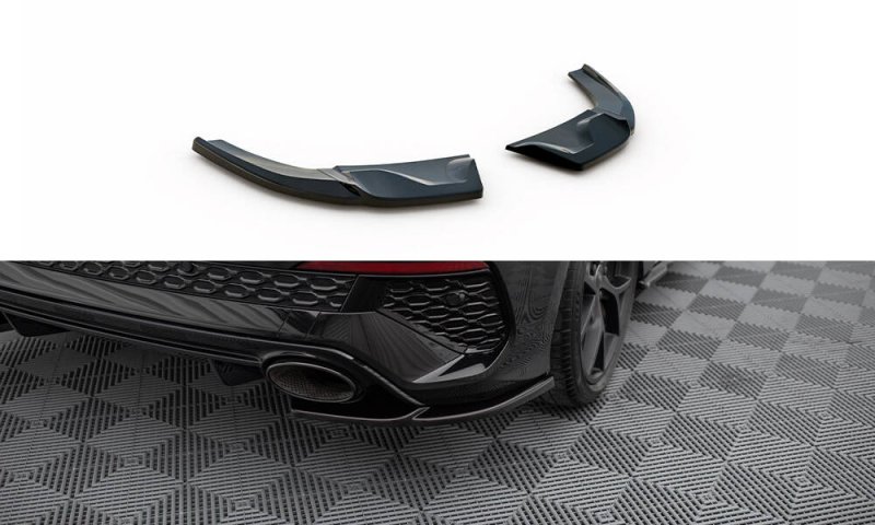 Maxton Heck Ansatz Flaps Diffusor V.1 Audi RS3 Sportback 8Y schwarz Hochglanz AU-RS3-8Y-RSD1-G