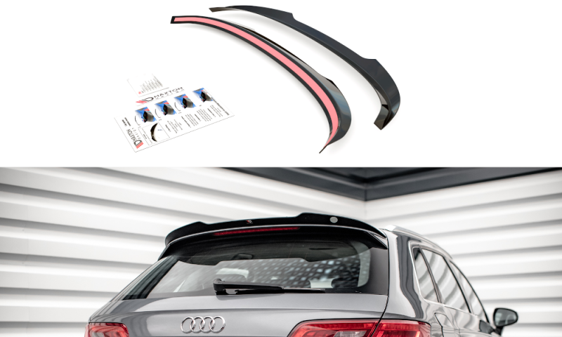 Maxton Spoiler CAP für Audi A3 Sportback 8V schwarz Hochglanz AU-A3-8V-CAP1-G