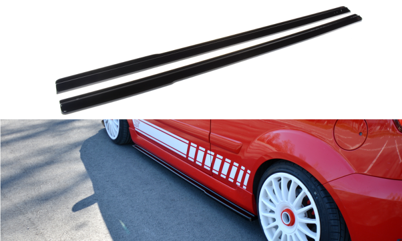 Maxton Seitenschweller Ansatz für Ford Fiesta ST Mk6 schwarz Hochglanz FO-FI-6-ST-SD1-G