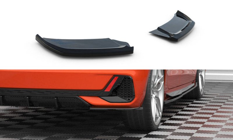 Maxton Heck Ansatz Flaps Diffusor V.2 Audi A1 S-Line GB schwarz Hochglanz AU-A1-GB-SLINE-RSD2-G
