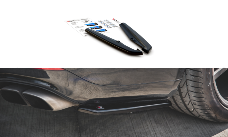 Maxton Heck Ansatz Flaps Diffusor für Porsche Panamera Turbo 970 Facelift Carbon Look  PO-PA-970-T-RSD1-C