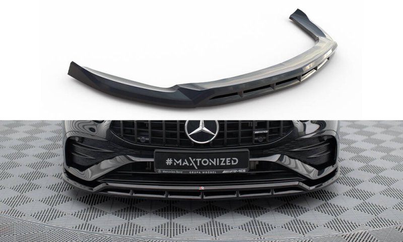 Maxton Front Ansatz Mercedes-AMG A35 W177 Facelift schwarz Hochglanz ME-A-177F-35-FD1G+FD1R-G