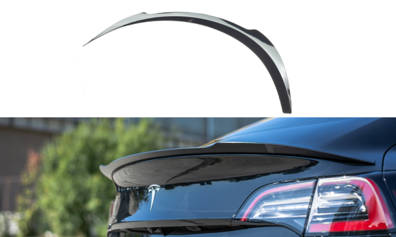 Maxton Spoiler CAP für Tesla Model 3 schwarz Hochglanz TE-MODEL3-1-CAP1-G