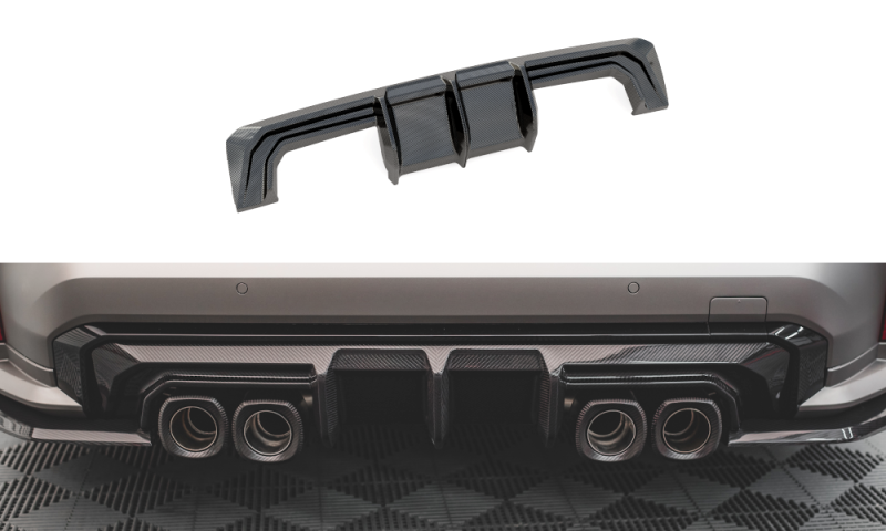 Maxton Carbon Fiber Diffusor Heck Ansatz für BMW M4 G82  / M3 G80 CF-BM-4-G82-M-RS1-245-P