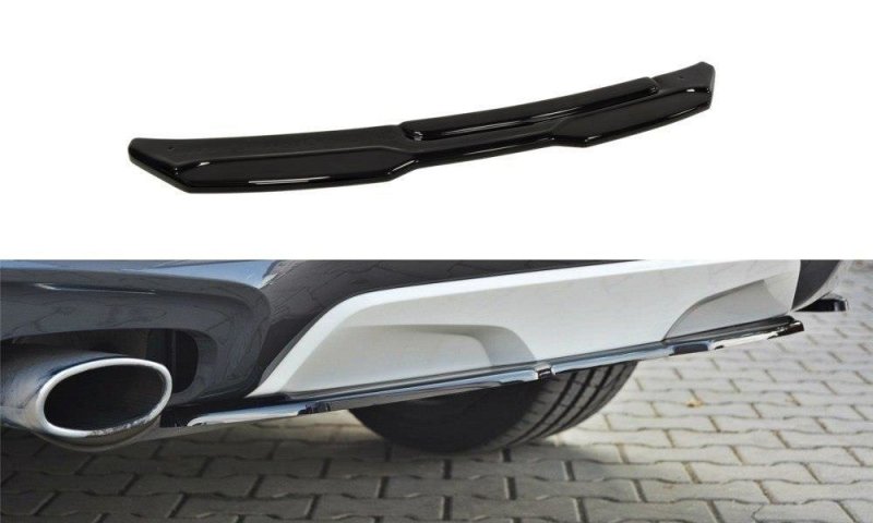 Maxton Mittlerer Diffusor Heck Ansatz für BMW X4 M Paket  Carbon Look  BM-X4-26-MPACK-RD1-C