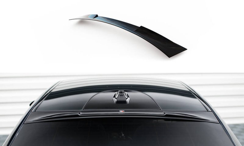Maxton Heckscheiben Spoiler BMW 5er / i5 M-Paket G60 schwarz Hochglanz BM-5-G60-MPACK-H1-G