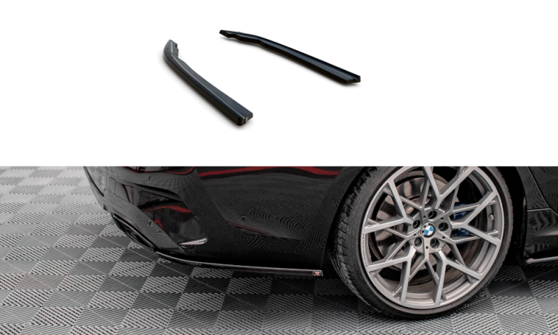 Maxton Heck Ansatz Flaps Diffusor V.4 für BMW M340i G20 / G21 schwarz Hochglanz BM-3-20-MPACK-RSD4-G