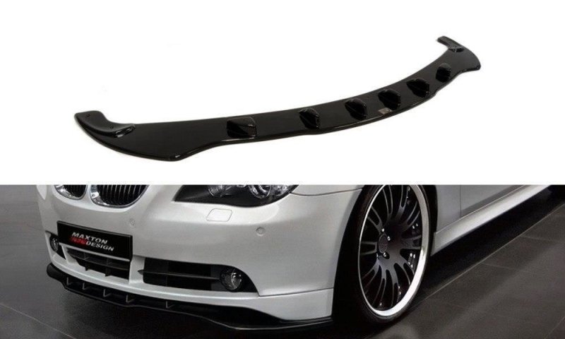 Maxton Front Ansatz für BMW 5er E60 / E61 (vor Facelift) schwarz Hochglanz BM-5-60-FD1-G