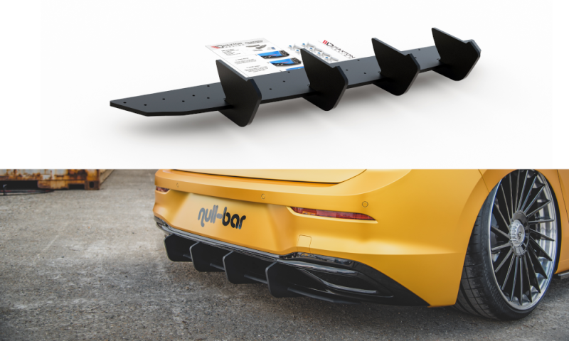 Maxton Racing Heckschürze V.2 für VW Golf 8 VWGO8CNC-RS2B