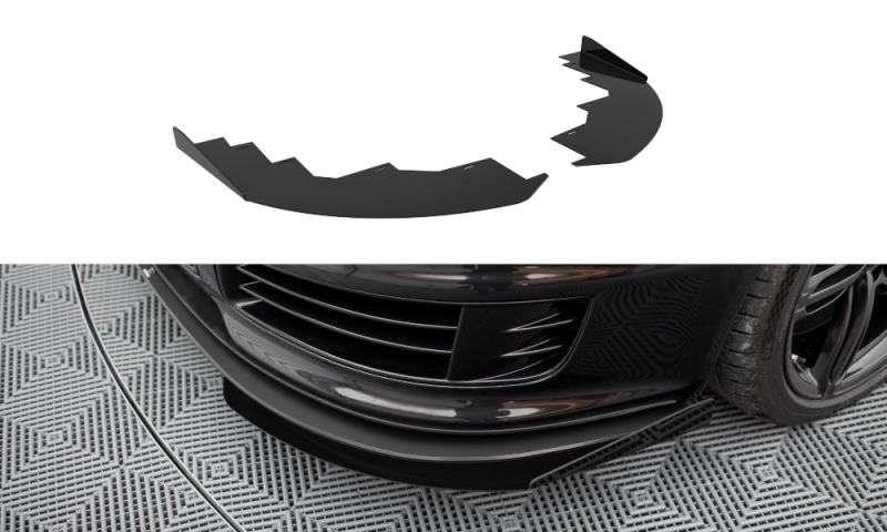 Maxton Front Flaps Audi RS6 Avant C6 schwarz Hochglanz AURS6C6CNC-FSF1-G