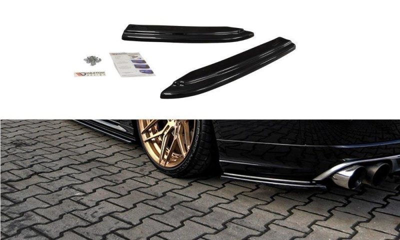 Maxton Heck Ansatz Flaps Diffusor für Audi S8 D4 FL schwarz Hochglanz AU-S8-D4-RSD1-G