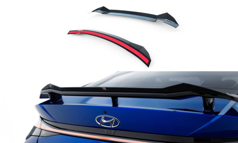 Maxton Spoiler CAP Abrisskante Hyundai Elantra N Mk7 schwarz Hochglanz HY-EL-7-N-CAP1-G