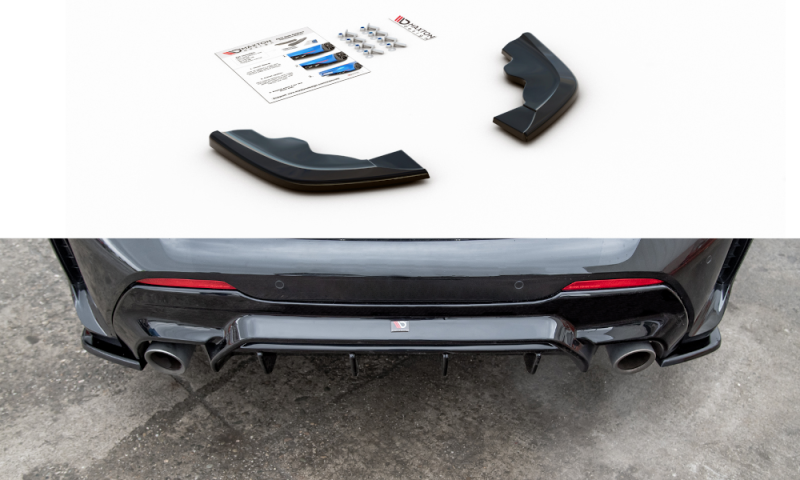 Maxton Heck Ansatz Flaps Diffusor V.3 für BMW 1er F40 M-Paket/ M135i schwarz Hochglanz BM-1-40-MPACK-RSD2-G