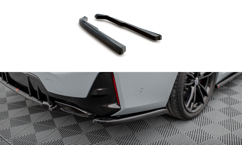 Maxton Heck Ansatz Flaps Diffusor für BMW M340i G20 / G21 Facelift schwarz Hochglanz BM-3-20F-M-RSD1-G