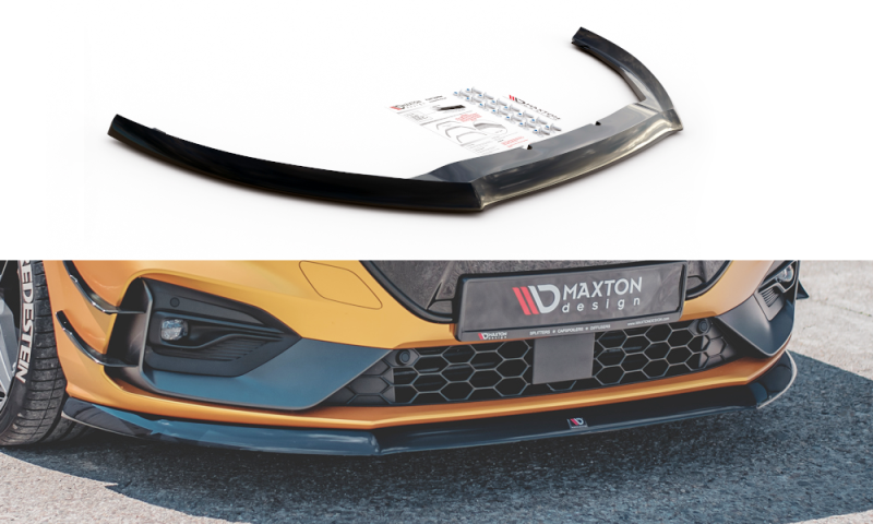Maxton Front Ansatz für V.8 Ford Focus ST / ST-Line Mk4 schwarz Hochglanz FO-FO-4-ST-FD2-G