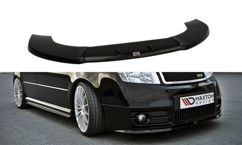Maxton Front Ansatz für Skoda Fabia RS Mk1 schwarz Hochglanz SK-FA-1-RS-FD1-G