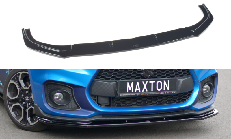 Maxton Front Ansatz V.1 für SUZUKI SWIFT 6 SPORT schwarz Hochglanz SZ-SW-6-SPORT-FD1-G