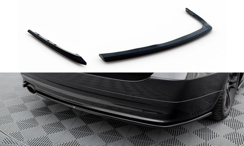Maxton Heck Ansatz Flaps Diffusor BMW 3er Touring E91 schwarz Hochglanz BM-3-91-RSD2-G