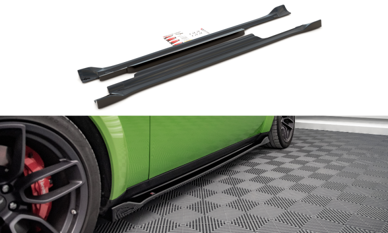 Maxton Seitenschweller Ansatz für Dodge Challenger SRT Demon Mk3 schwarz Hochglanz DO-CHL-3F-SRT-HC-SD1-G