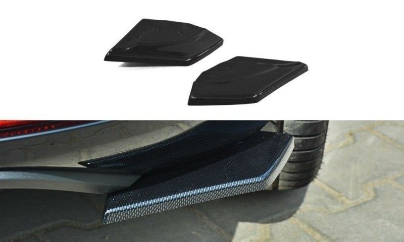 Maxton Heck Ansatz Flaps Diffusor für SEAT LEON III CUPRA / FR schwarz Hochglanz SE-LE-3-FR-RSD1-G