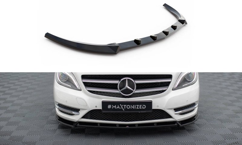 Maxton Front Ansatz Mercedes-Benz B W246 schwarz Hochglanz ME-B-246-FD1-G