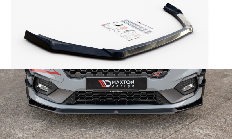 Maxton Front Ansatz V.5 für Ford Fiesta Mk8 ST / ST-Line schwarz Hochglanz FO-FI-8-ST-FD2-G