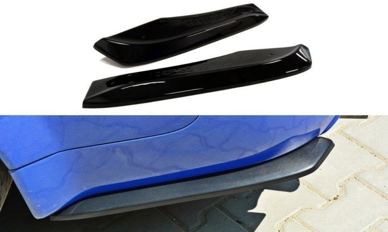 Maxton Heck Ansatz Flaps Diffusor für AUDI RS6 C5 AVANT schwarz Hochglanz AU-RS6-C5-RSD1-G