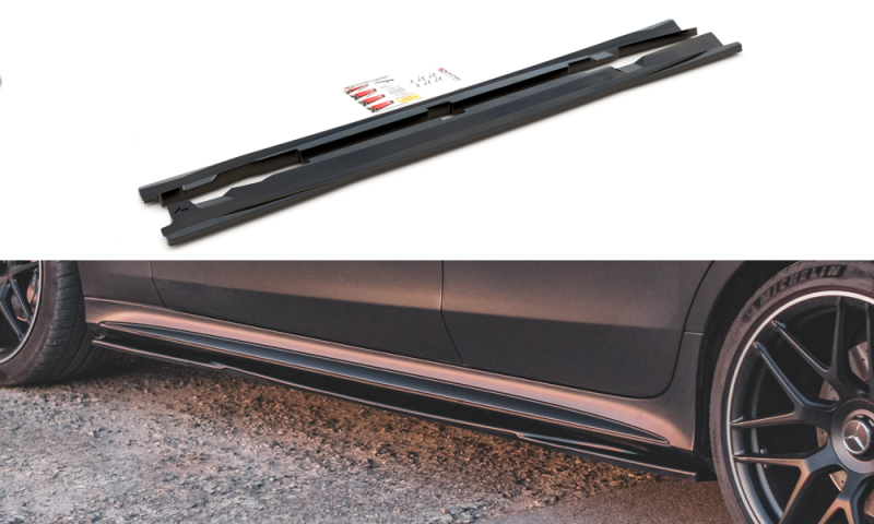 Maxton Seitenschweller Ansatz für Mercedes-AMG GT 53 4-Door Coupe Carbon Look  ME-GT-4D-53-SD1-C