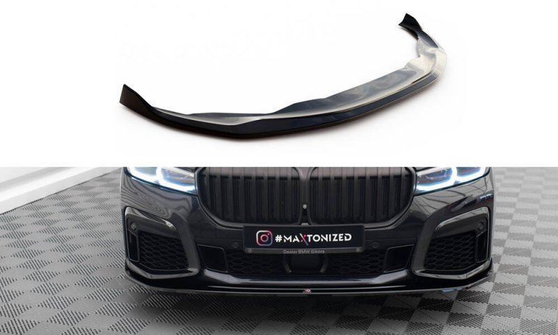 Maxton Front Ansatz V.4 BMW 7 M-Paket G11 / G12 Facelift schwarz Hochglanz BM-7-11F-MPACK-FD4-G