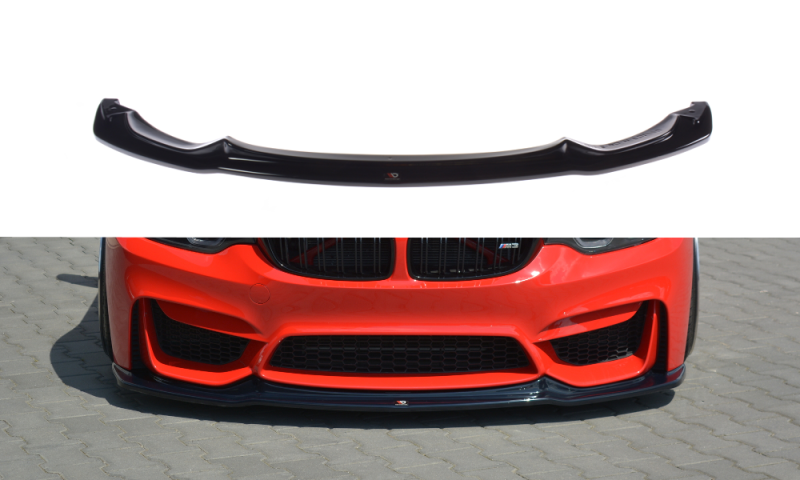 Maxton Front Ansatz V.1 für BMW M3 F80  schwarz Hochglanz BM-3-80-M-FD1-G
